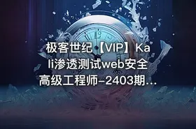 极客世纪【VIP】Kali渗透测试web安全高级工程师-2403期（持续更新）