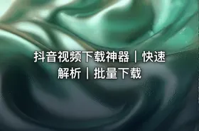 抖音视频下载神器｜快速解析｜批量下载