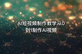 AI短视频制作教学从0到1制作AI视频 - getfromcode