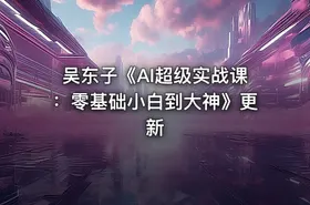 吴东子《AI超级实战课：零基础小白到大神》更新