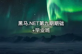 黑马.NET第九期期础+毕业班