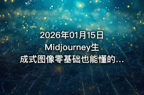 2026年01月15日Midjourney生成式图像零基础也能懂的AI绘图教程 - getfromcode