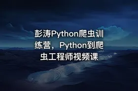 彭涛Python爬虫训练营，Python到爬虫工程师视频课