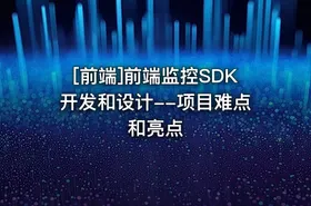 [前端]前端监控SDK开发和设计--项目难点和亮点 - getfromcode