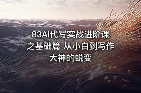 83AI代写实战进阶课之基础篇 从小白到写作大神的蜕变 - getfromcode