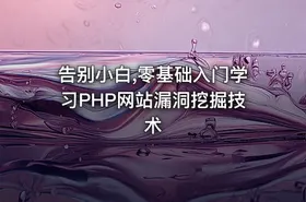 告别小白,零基础入门学习PHP网站漏洞挖掘技术
