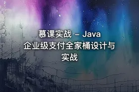 慕课实战 - Java企业级支付全家桶设计与实战