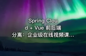 Spring Cloud + Vue 前后端分离：企业级在线视频课程系统开发