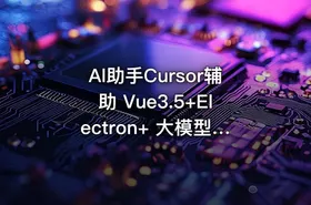 Al助手Cursor辅助 Vue3.5+Electron+ 大模型跨平台实战