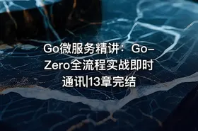 Go微服务精讲：Go-Zero全流程实战即时通讯|13章完结 - getfromcode