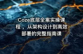 Coze底层全案实操课程 ，从架构设计到高效部署的完整指南课