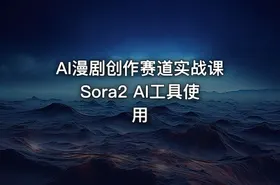 AI漫剧创作赛道实战课Sora2 AI工具使用 - getfromcode