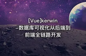 [Vue]kerwin-数据库可视化从后端到前端全链路开发