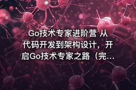 Go技术专家进阶营 从代码开发到架构设计，开启Go技术专家之路（完结）