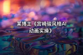 某博主《宫崎骏风格AI动画实操》