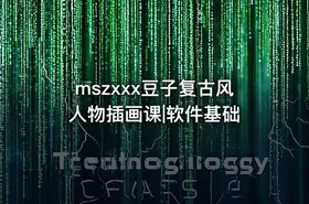 mszxxx豆子复古风人物插画课|软件基础