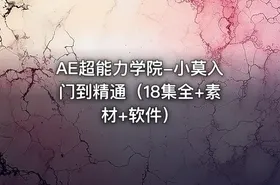 AE超能力学院-小莫入门到精通（18集全+素材+软件）
