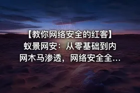 【教你网络安全的红客】蚁景网安：从零基础到内网木马渗透，网络安全全套教程 - getfromcode
