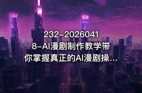 232-20260418-AI漫剧制作教学带你掌握真正的AI漫剧操作手法直接复用的实操流程 - getfromcode