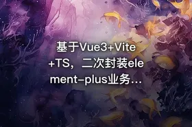 基于Vue3+Vite+TS，二次封装element-plus业务组件