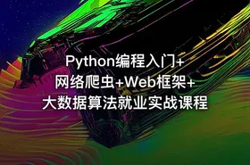 Python编程入门+网络爬虫+Web框架+大数据算法就业实战课程