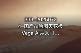 333-20250724-国产AI绘图天花板 Vega AI从入门到进阶高手之路更多资源
