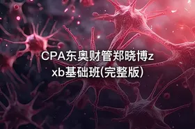 CPA东奥财管郑晓博zxb基础班(完整版)