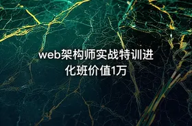 web架构师实战特训进化班价值1万