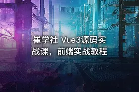 崔学社 Vue3源码实战课，前端实战教程