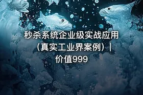 秒杀系统企业级实战应用（真实工业界案例）| 价值999