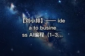 【刘小排】—— idea to business AI编程（1-3期合集 30GB）
