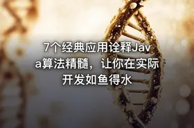 7个经典应用诠释Java算法精髓，让你在实际开发如鱼得水