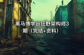 黑马博学谷狂野架构师3期（完结+资料）