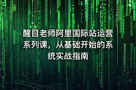 醒目老师阿里国际站运营系列课，从基础开始的系统实战指南
