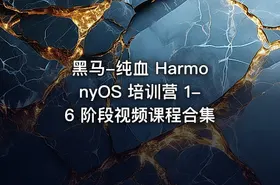 黑马-纯血 HarmonyOS 培训营 1-6 阶段视频课程合集