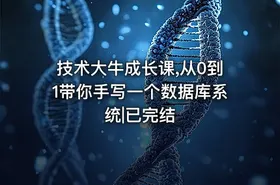 技术大牛成长课,从0到1带你手写一个数据库系统|已完结