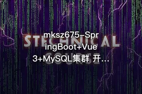 mksz675-SpringBoot+Vue3+MySQL集群 开发大健康体检双系统(23章完结)