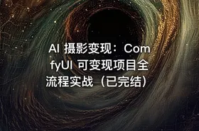 AI 摄影变现：ComfyUI 可变现项目全流程实战（已完结）