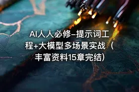AI人人必修-提示词工程+大模型多场景实战（丰富资料15章完结)