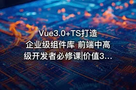 Vue3.0+TS打造企业级组件库 前端中高级开发者必修课|价值399