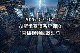 2025-07-07-AI壁纸赛道系统课|01直播视频回放汇总 - getfromcode