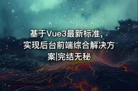 基于Vue3最新标准，实现后台前端综合解决方案|完结无秘