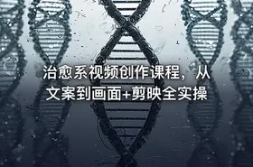 治愈系视频创作课程，从文案到画面+剪映全实操