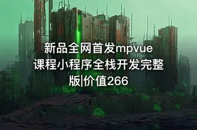 新品全网首发mpvue课程小程序全栈开发完整版|价值266 - getfromcode