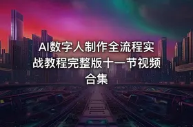 AI数字人制作全流程实战教程完整版十一节视频合集 - getfromcode