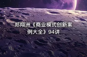 郑翔洲《商业模式创新案例大全》94讲