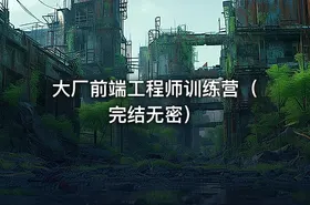 大厂前端工程师训练营（完结无密）