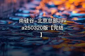 尚硅谷-北京总部Java250320版【完结】