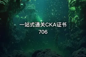 一站式通关CKA证书 706