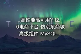 高性能高可用Yii2.0电商平台 仿京东商城 高级组件 MySQL LVS